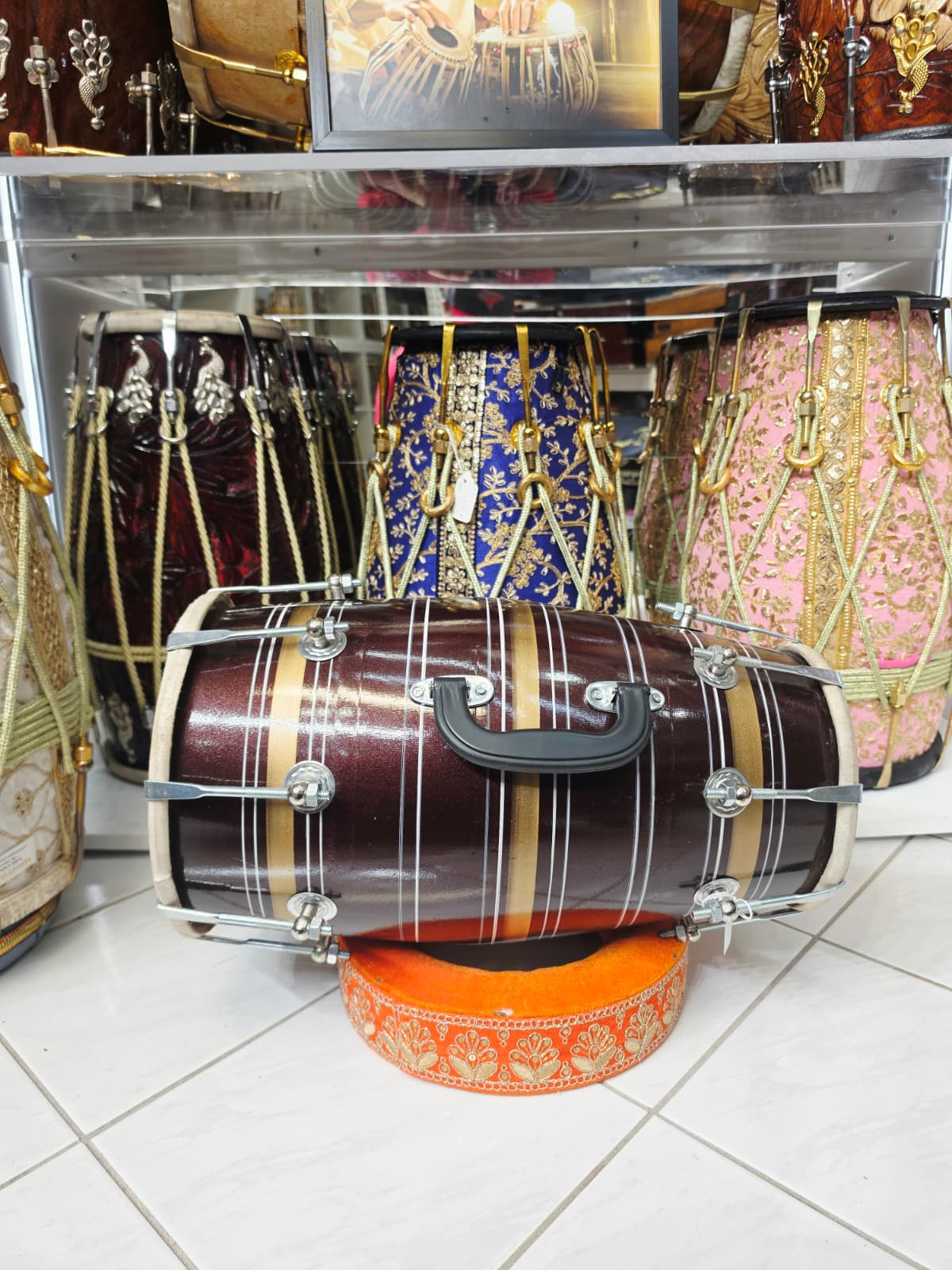 Mahogany Ember Student Dholak *Very Minor Cosmetic Blemishes