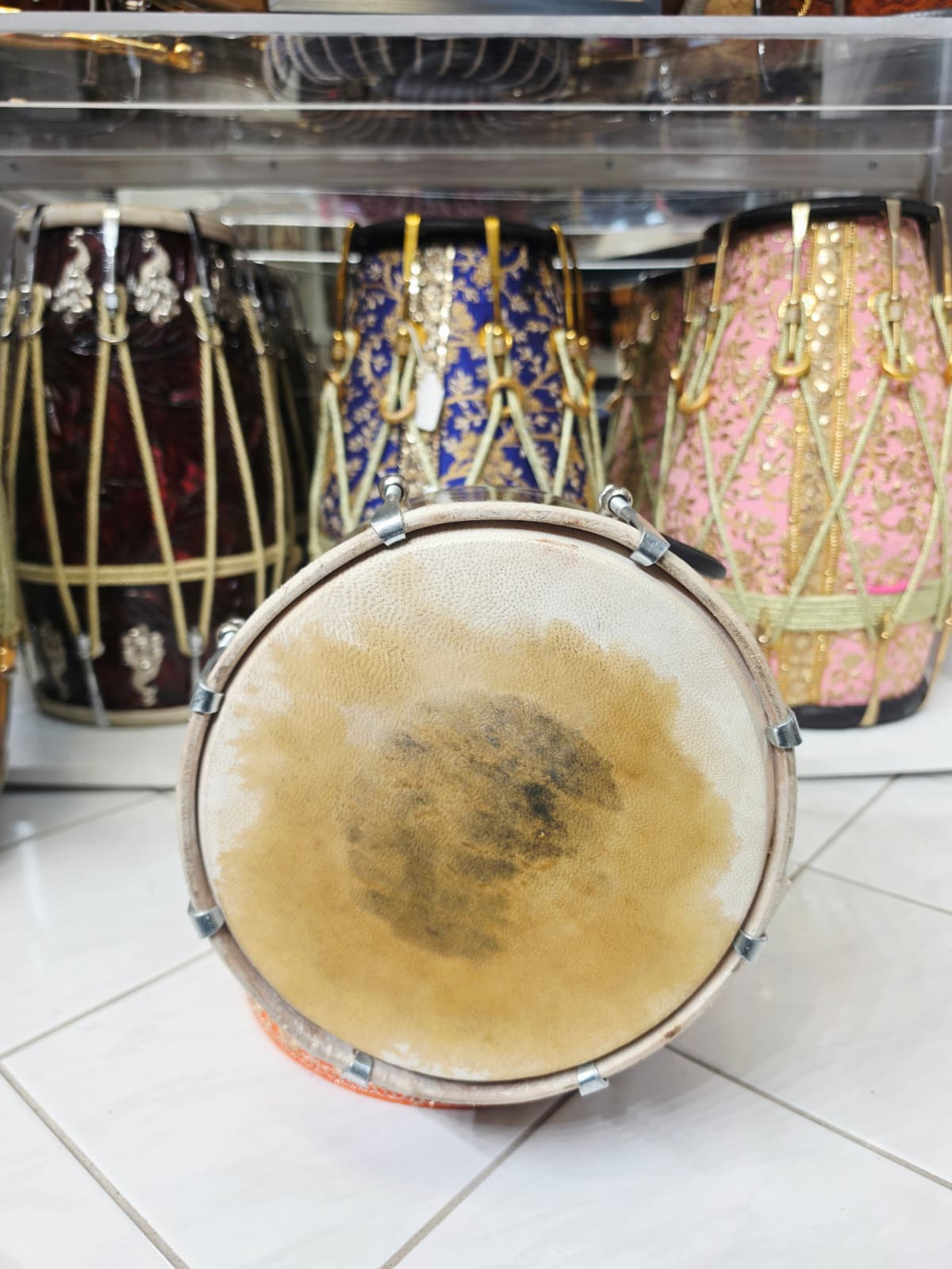 Mahogany Ember Student Dholak *Very Minor Cosmetic Blemishes