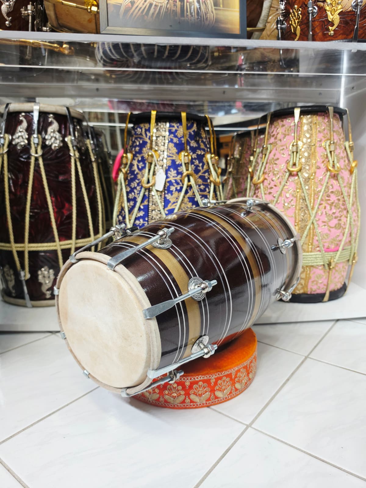 Mahogany Ember Student Dholak *Very Minor Cosmetic Blemishes