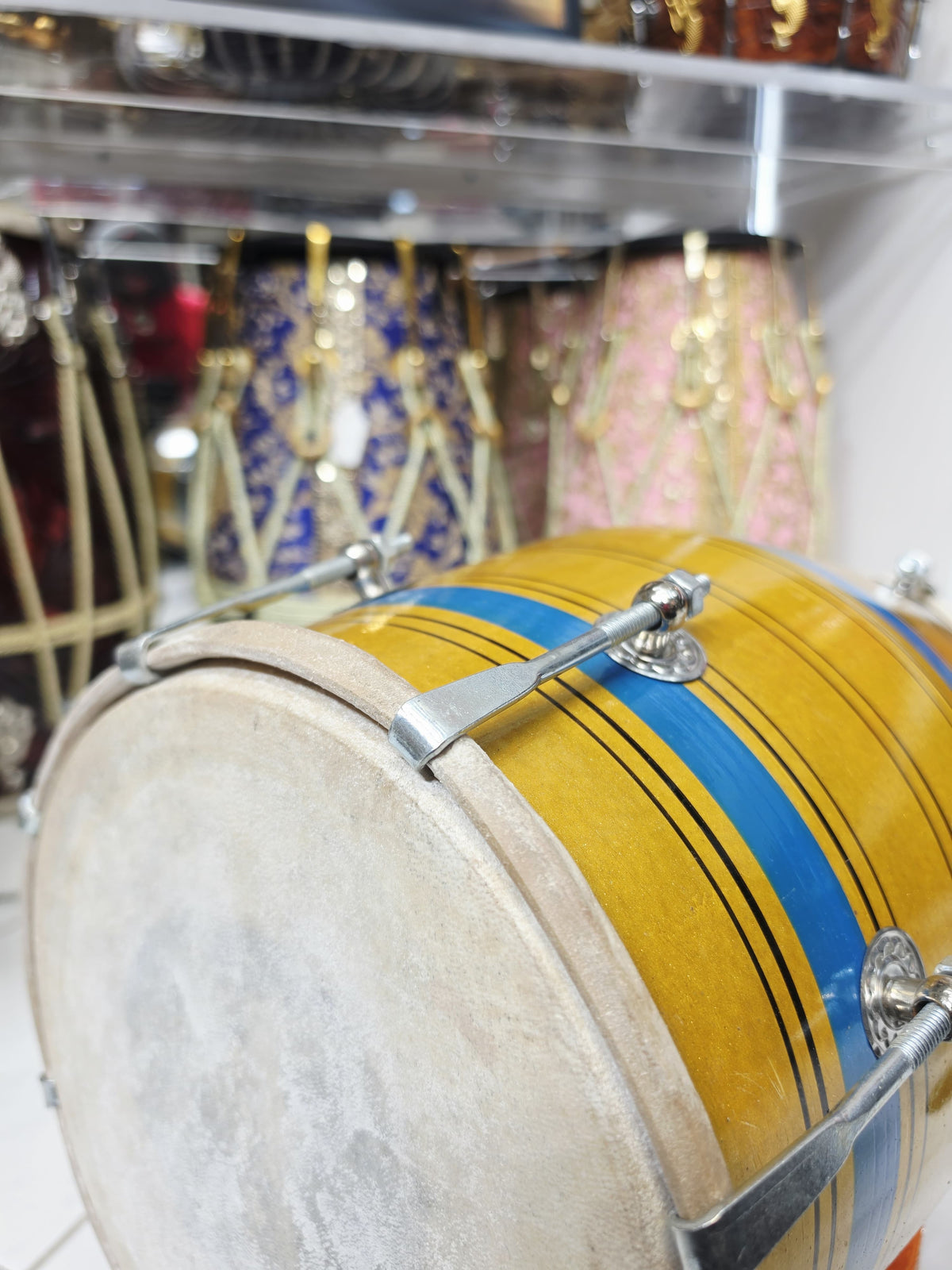 Golden Monsoon Student Dholak – Very Minor Cosmetic Blemishes