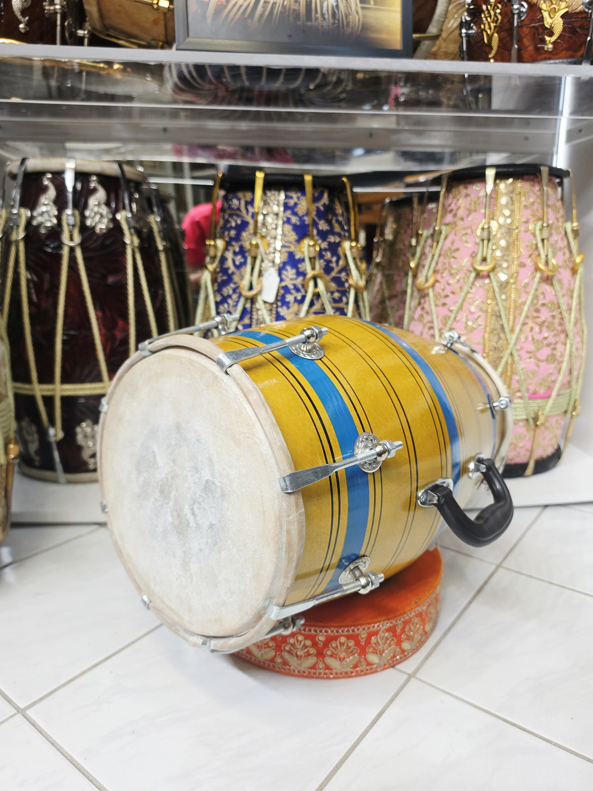 Golden Monsoon Student Dholak – Very Minor Cosmetic Blemishes