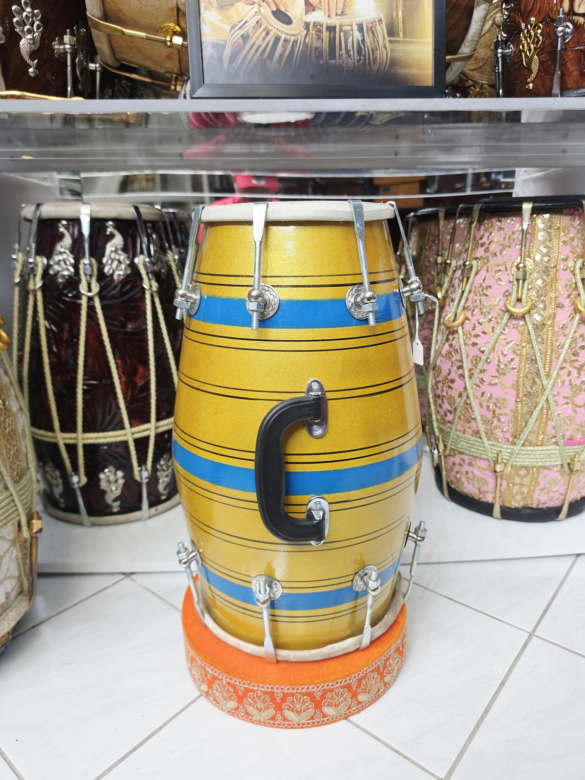 Golden Monsoon Student Dholak – Very Minor Cosmetic Blemishes