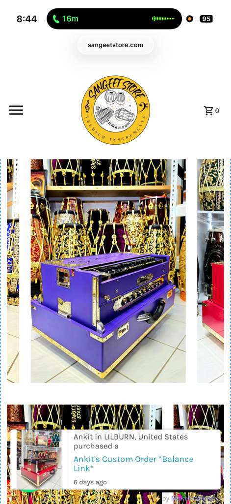 Sharma Singh's Custom Harmonium Build: Balance Link