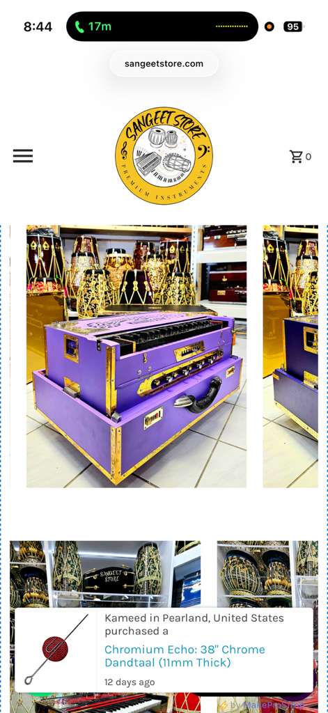 Sharma Singh's Custom Harmonium Build: 10% Deposit Link