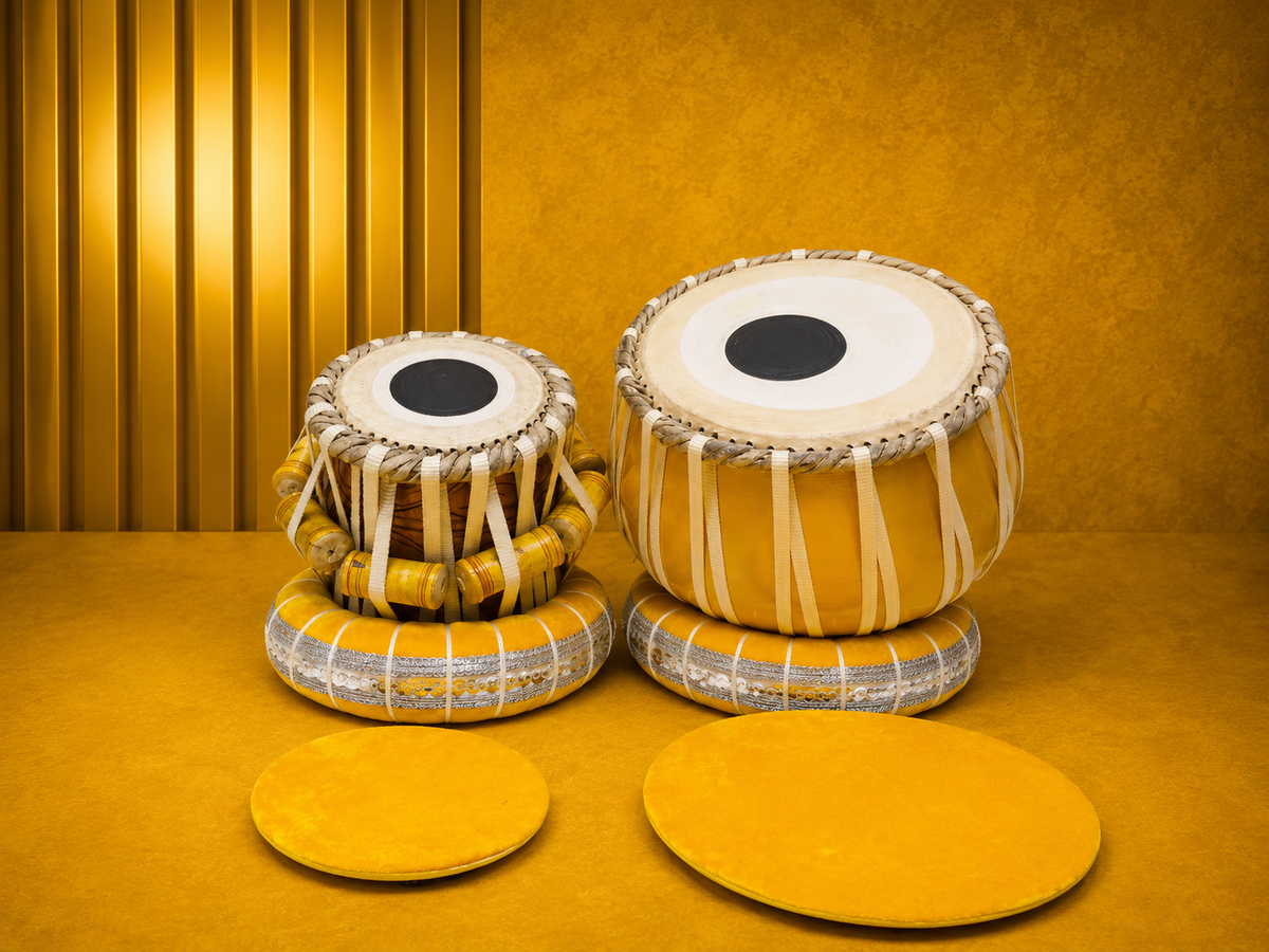 Little Maestro Heritage | 5.5" Dayan + 9" Bayan Premium Kids Tabla Set (Ages 3-6) *Minor Cosmetic External Cracks