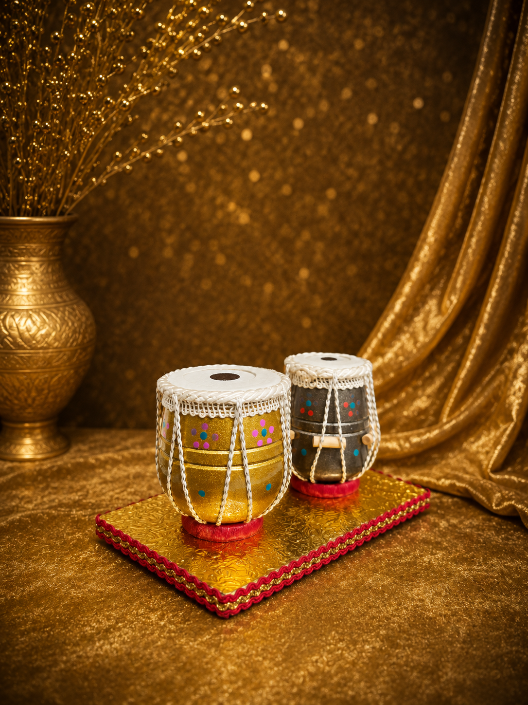 Sur Naad | Handcrafted Mini Decorative Tabla Set