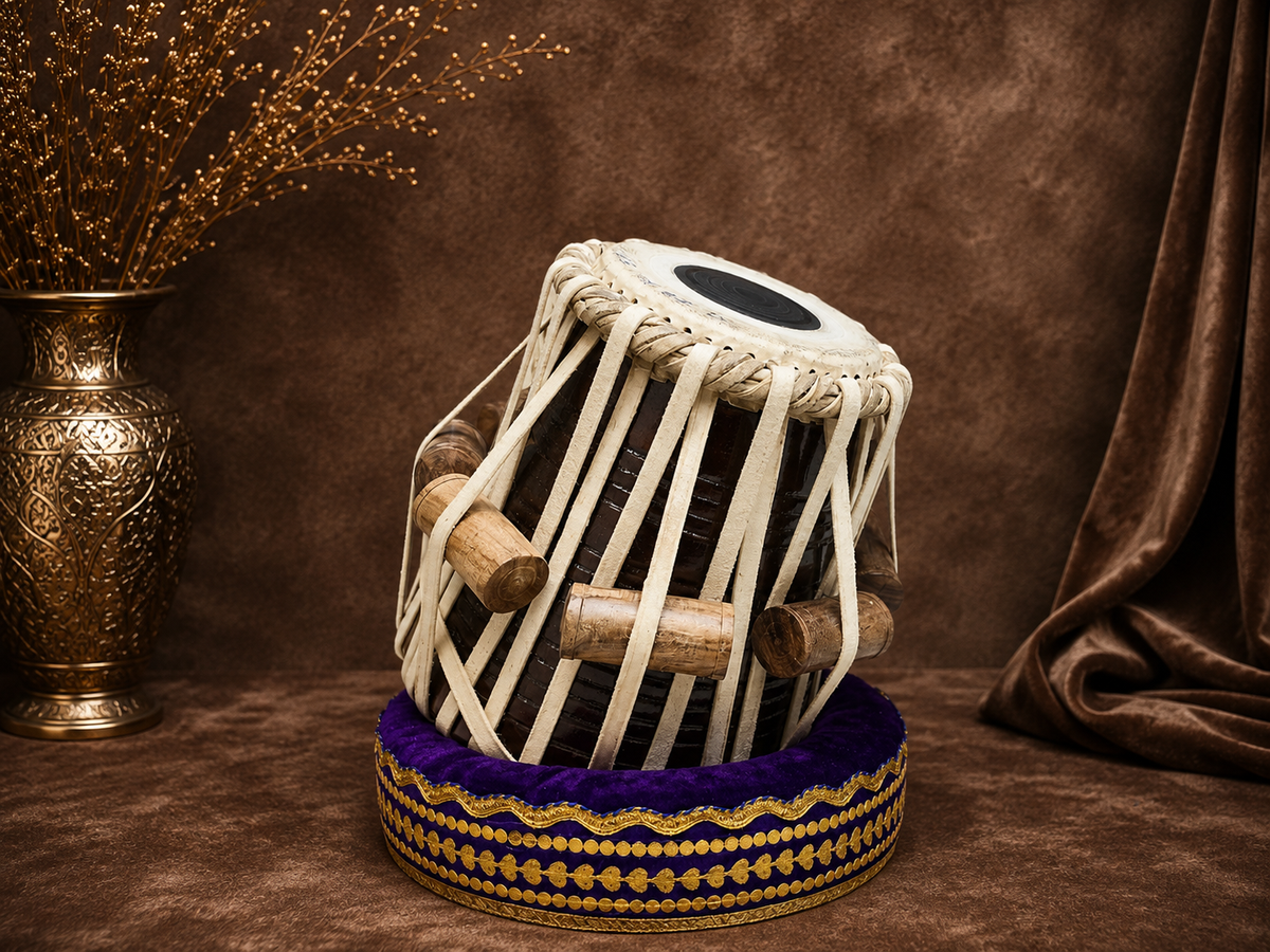 Naadjyoti Elite | 5.5" E/F Iqbal Pro Heavyweight Large Black Sheesham Tabla Dayan *Minor Cosmetic Blemishes + Barely Noticeable Buzzing