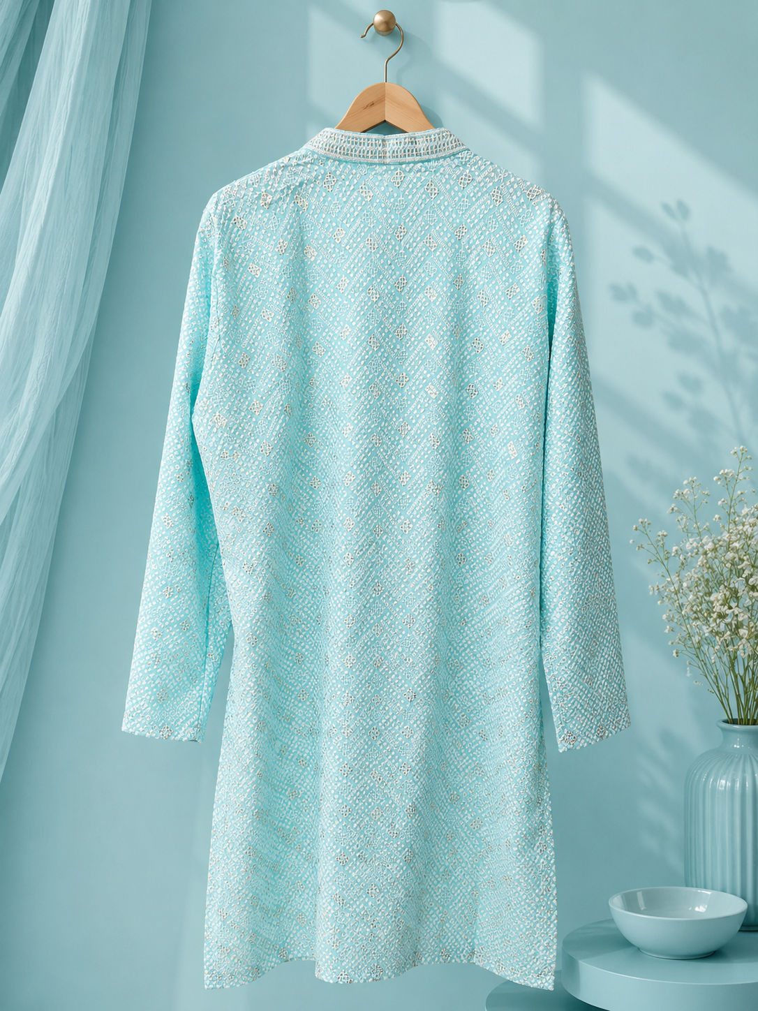 Teal Men's Kurta Top *Contact For Price*