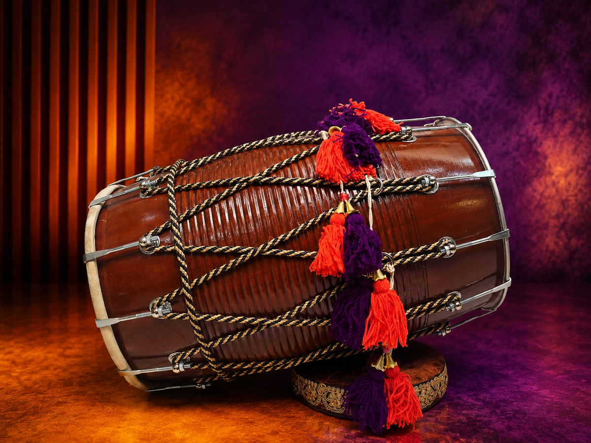 Maharaja Rhythm Punjabi Dhol | 23.25" Wooden Punjabi Dhol