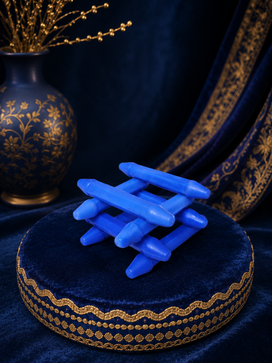 Blue Fiberglass Bayan Ghattas (8-piece set)