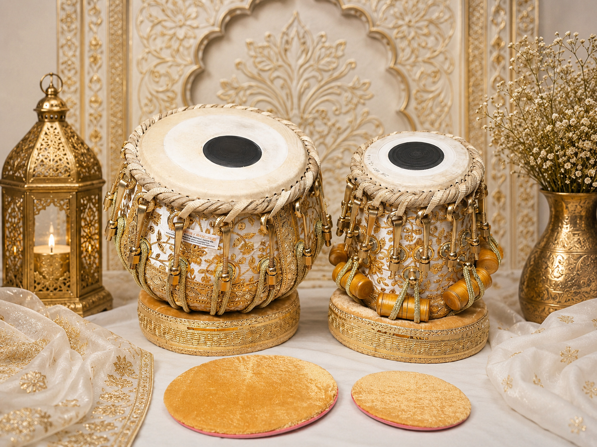 Custom White & Gold Sherwani Wrapped Bolted Dayans Package for Amarnath: 10% Deposit Link