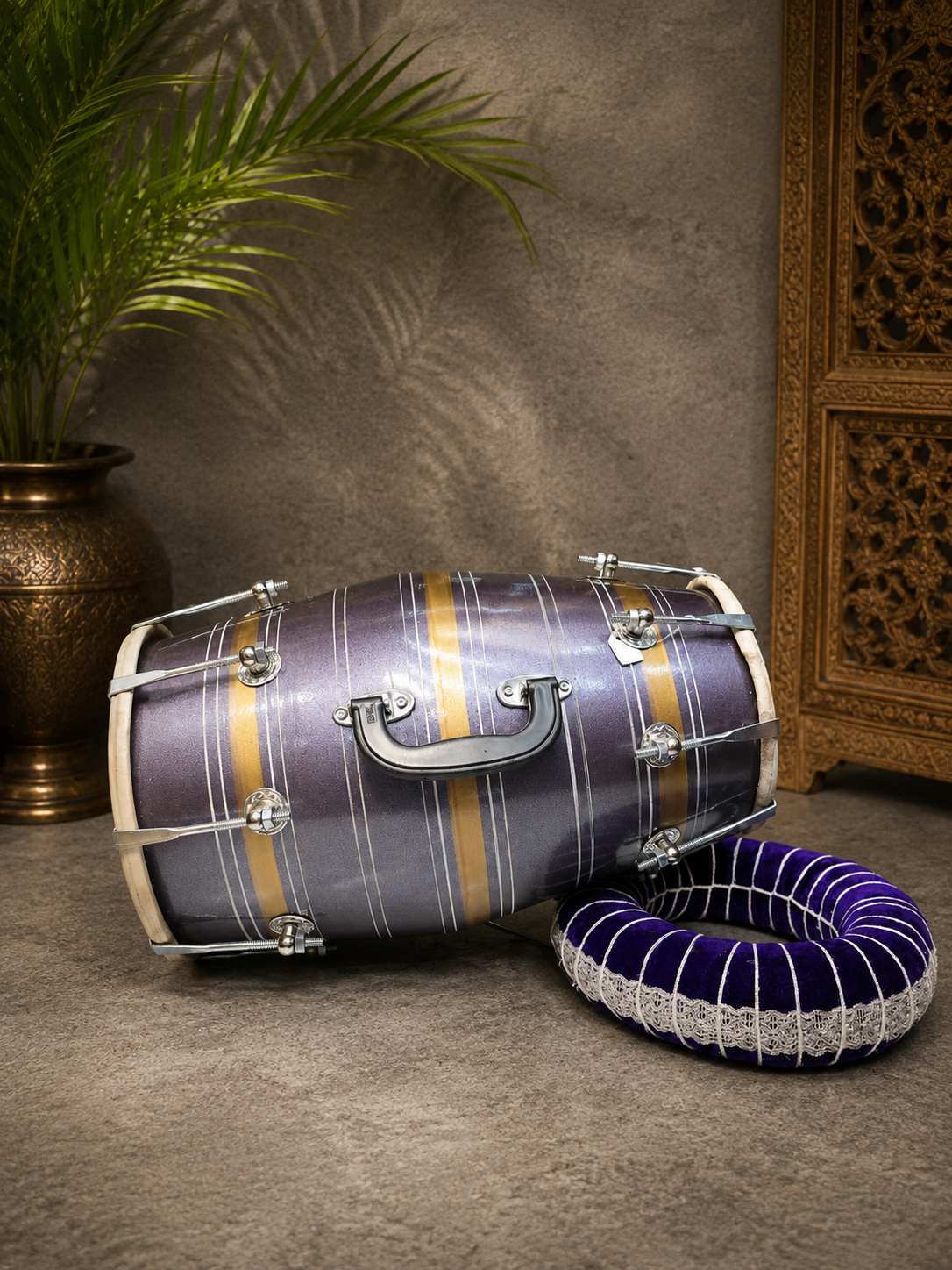 Amethyst Rhythm Student Dholak with Carry Handle *Minor Cosmetic Blemishes