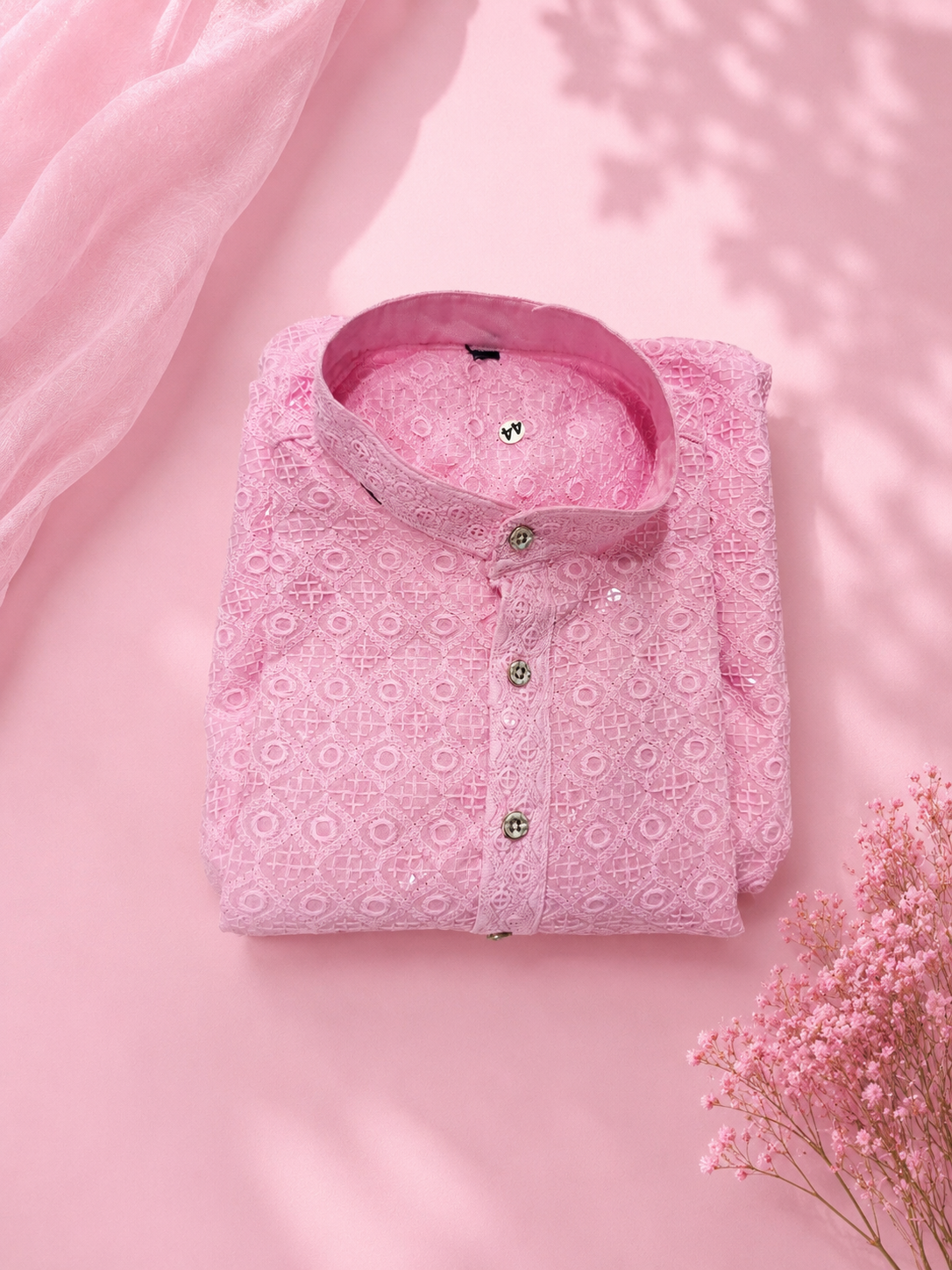 Pink Men's Kurta Top *Contact For Price*