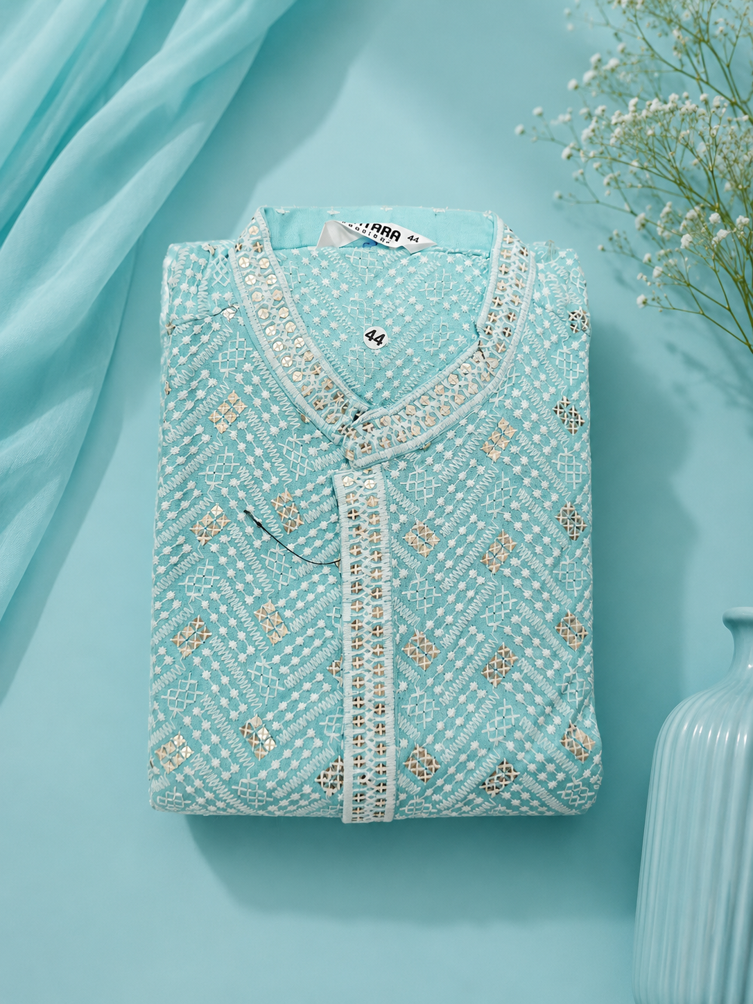 Teal Men's Kurta Top *Contact For Price*