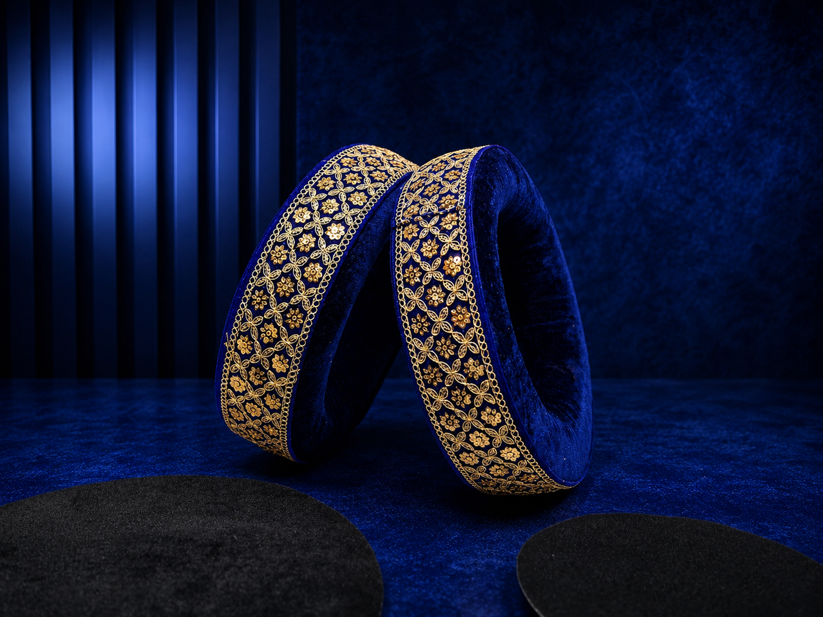 Royal Velvet Ensemble | Premium Tabla Ring Set