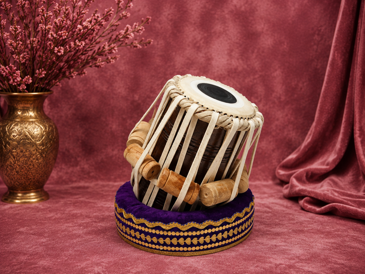 Naadvara Precision | 5.25" E Iqbal Pro Red Sheesham Tabla Dayan *Very Minor Cosmetic Defects + Slight Buzzing