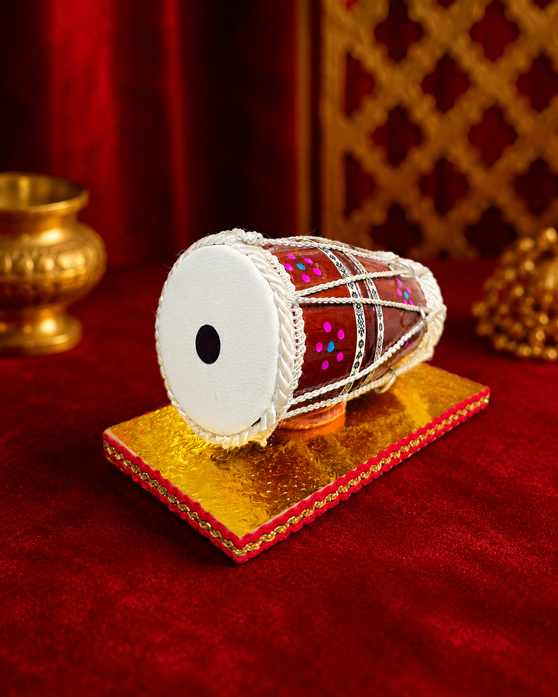 Swar Jyoti | Handcrafted Miniature Decorative Dholak