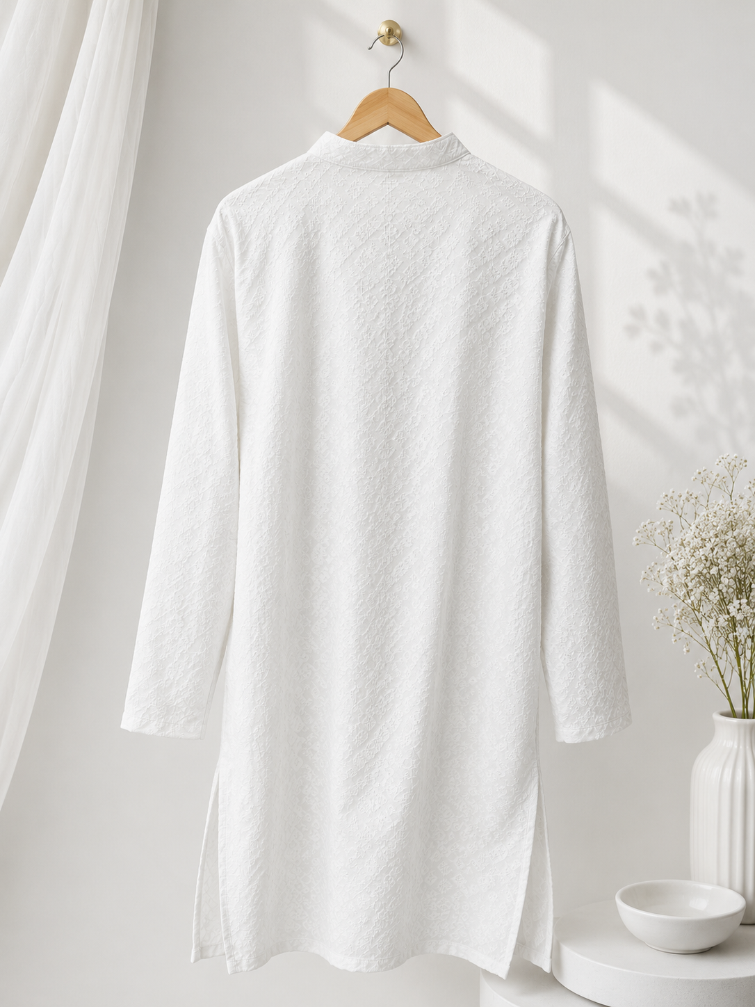 White Men's Kurta Top *Contact For Price*