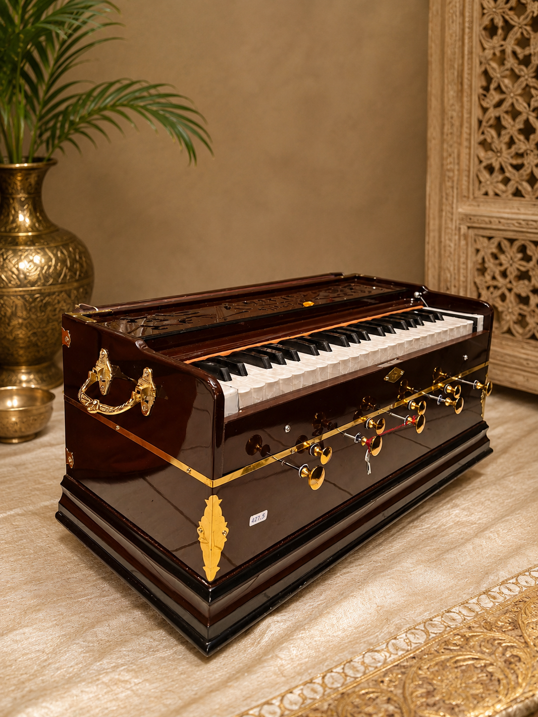 Amrit Sovereign — 2-Reed Boxed Harmonium with Coupler | Premium Edition *Cosmetic Blemishes