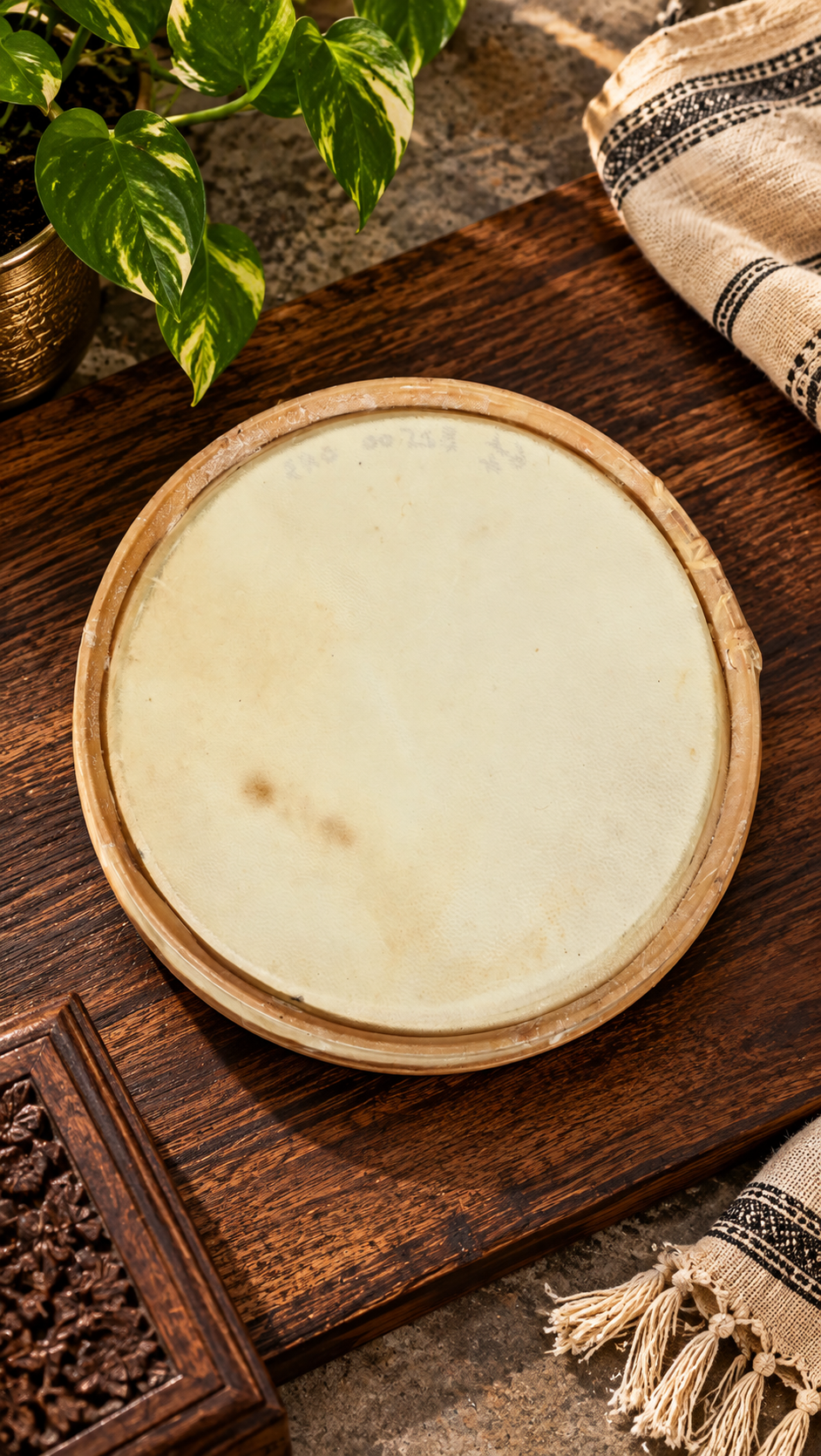 6.25" Standard Dholak Treble Skin * Very Minor Cosmetic Blemish