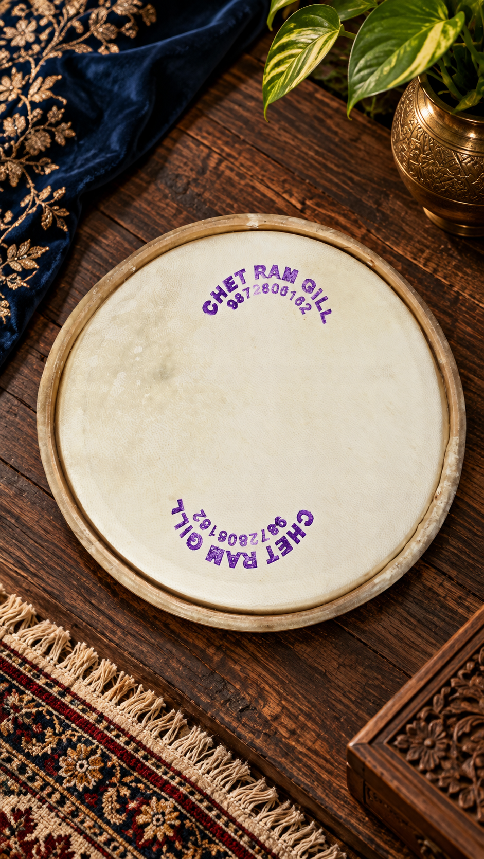 Chetram Gill Intermediate 9" Dholak Bass Skin