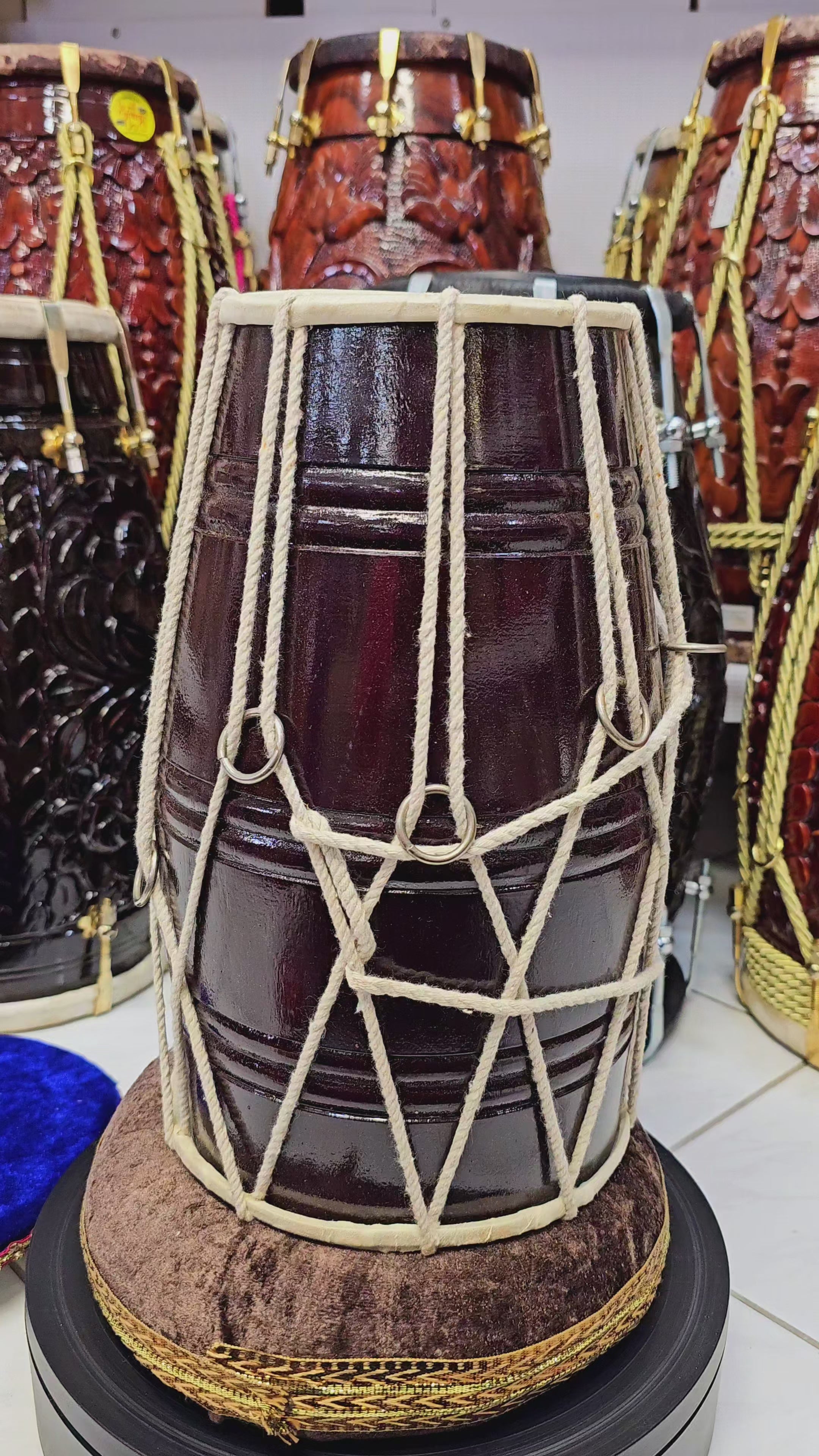 Premium Traditional Finished Playable Toddler Dholak (1-3 Year Olds)