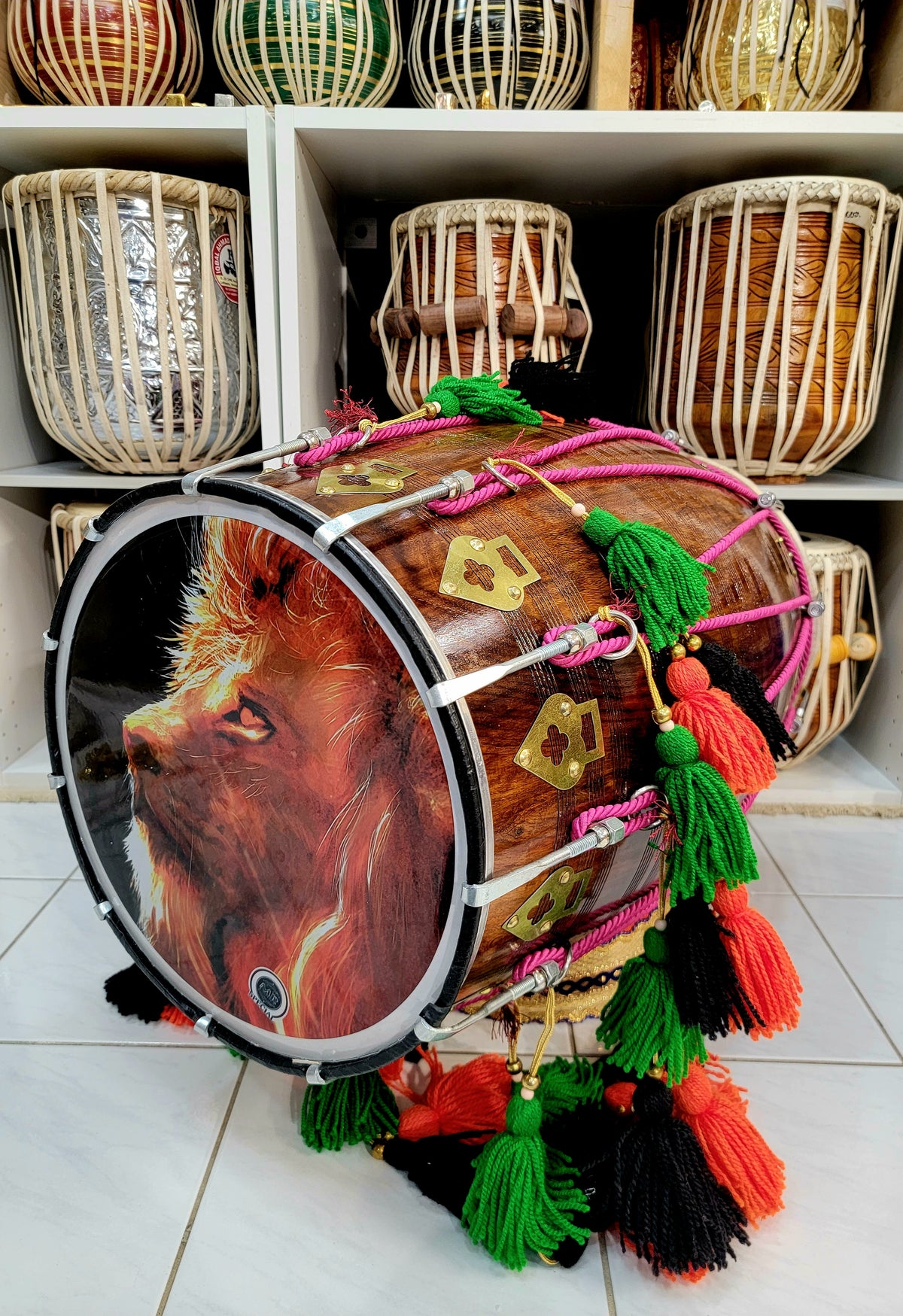 Premium Heavyweight Sheesham Dhol w. Accessories - Sangeet Store