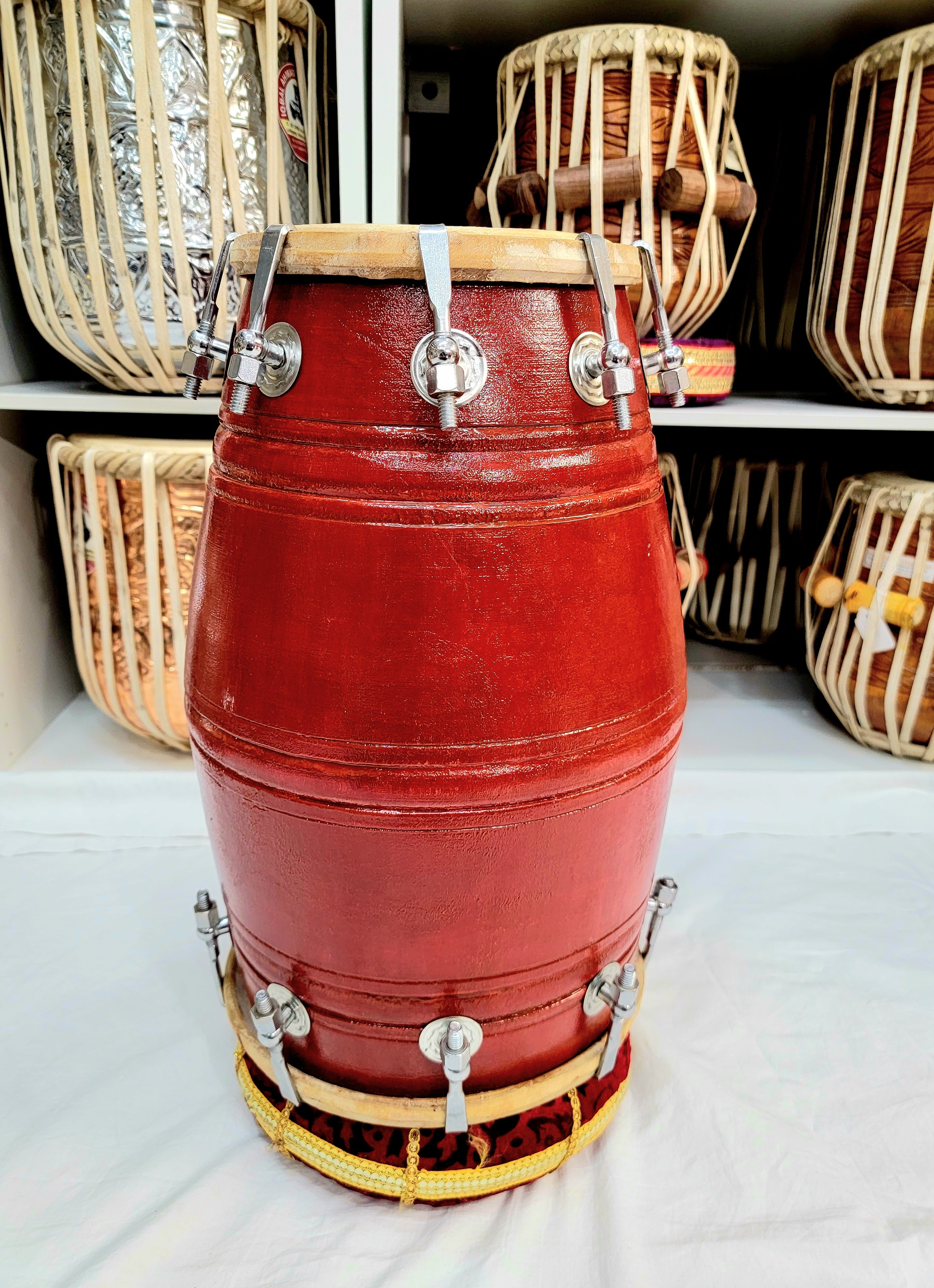Red Student Quality Dholak - Sangeet Store