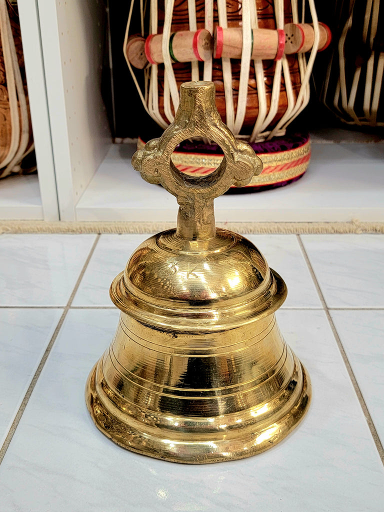 Heavyweight Golden Single Temple Bell - Sangeet Store