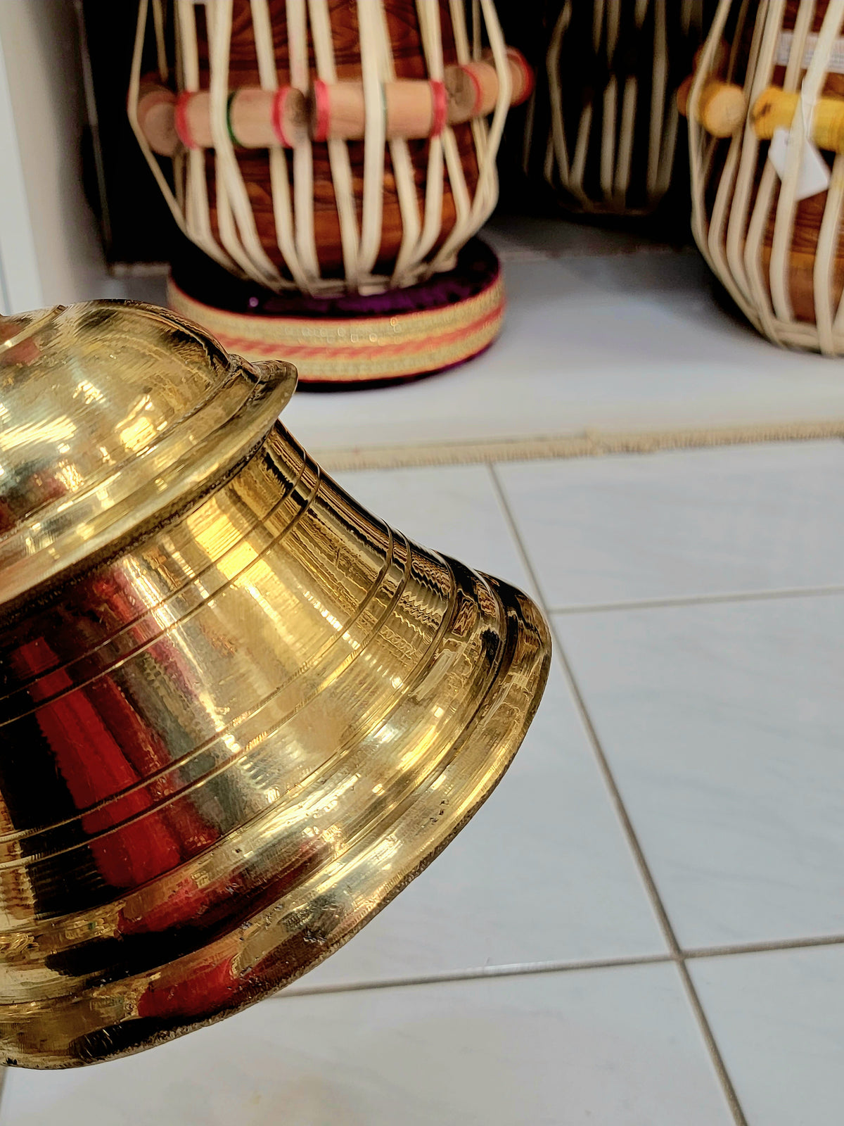 Heavyweight Golden Single Temple Bell - Sangeet Store