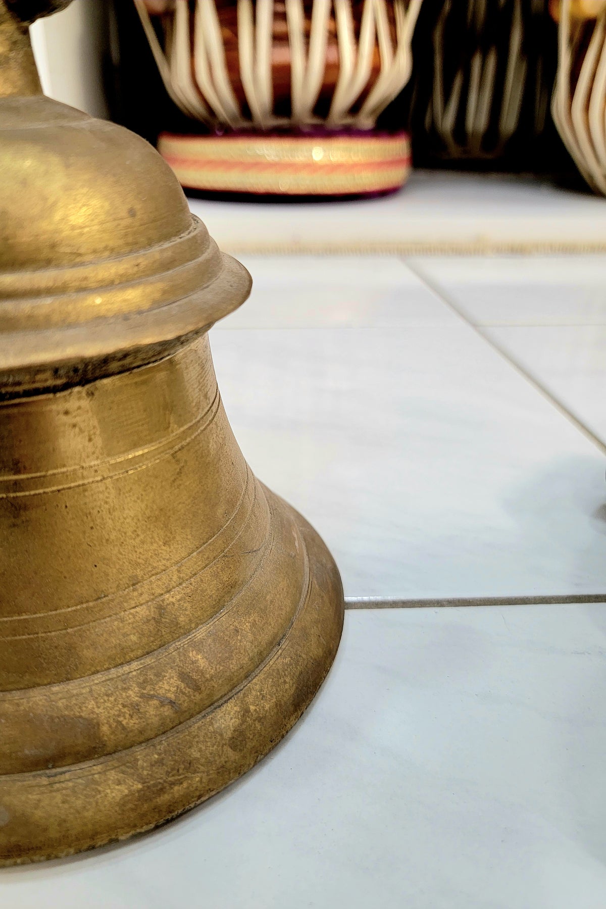 Rustic Bronze Double Temple Bells - Sangeet Store