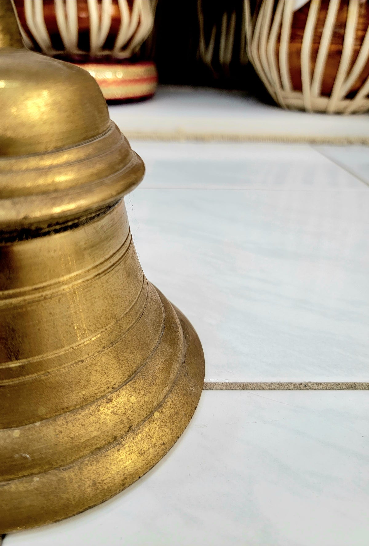 Rustic Bronze Double Temple Bells - Sangeet Store