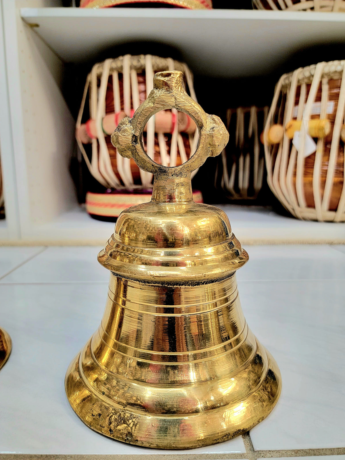 Heavyweight Golden Single Temple Bell - Sangeet Store