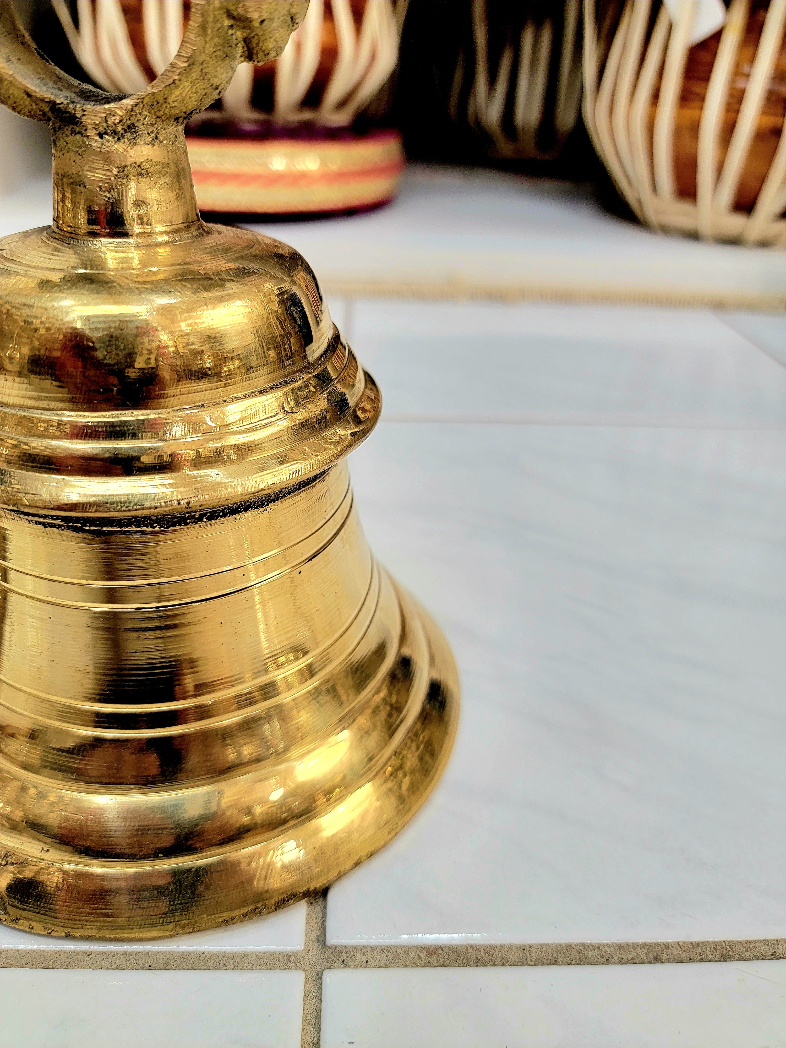 Heavyweight Golden Temple Bells DOUBLE Set - Sangeet Store