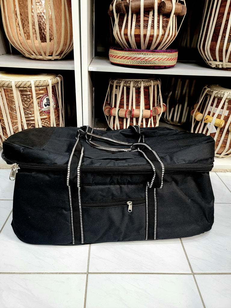 Black Tabla Bag (Black & White Handles) - Sangeet Store