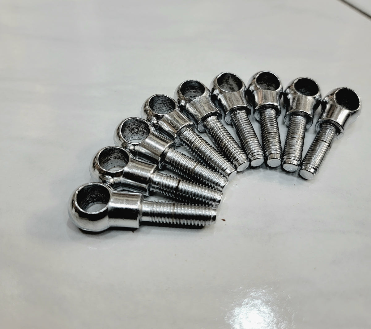 Chrome Dholak Bolts (9-Piece Set) - Sangeet Store