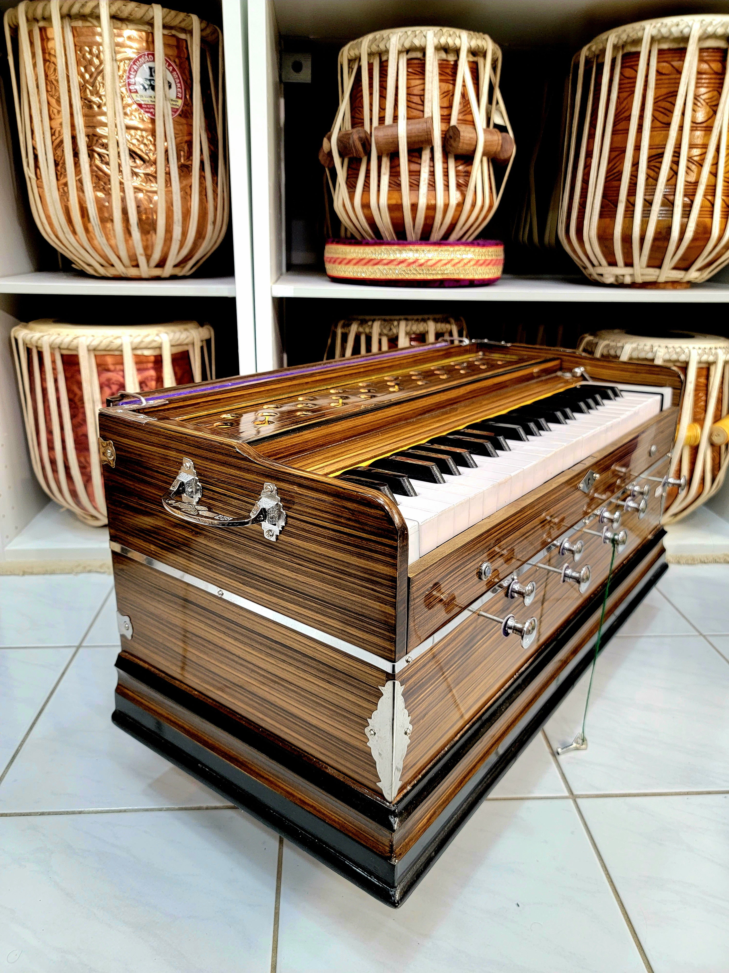 Professional Punjab Brown (42 Keys + Coupler) Harmonium - Sangeet Store