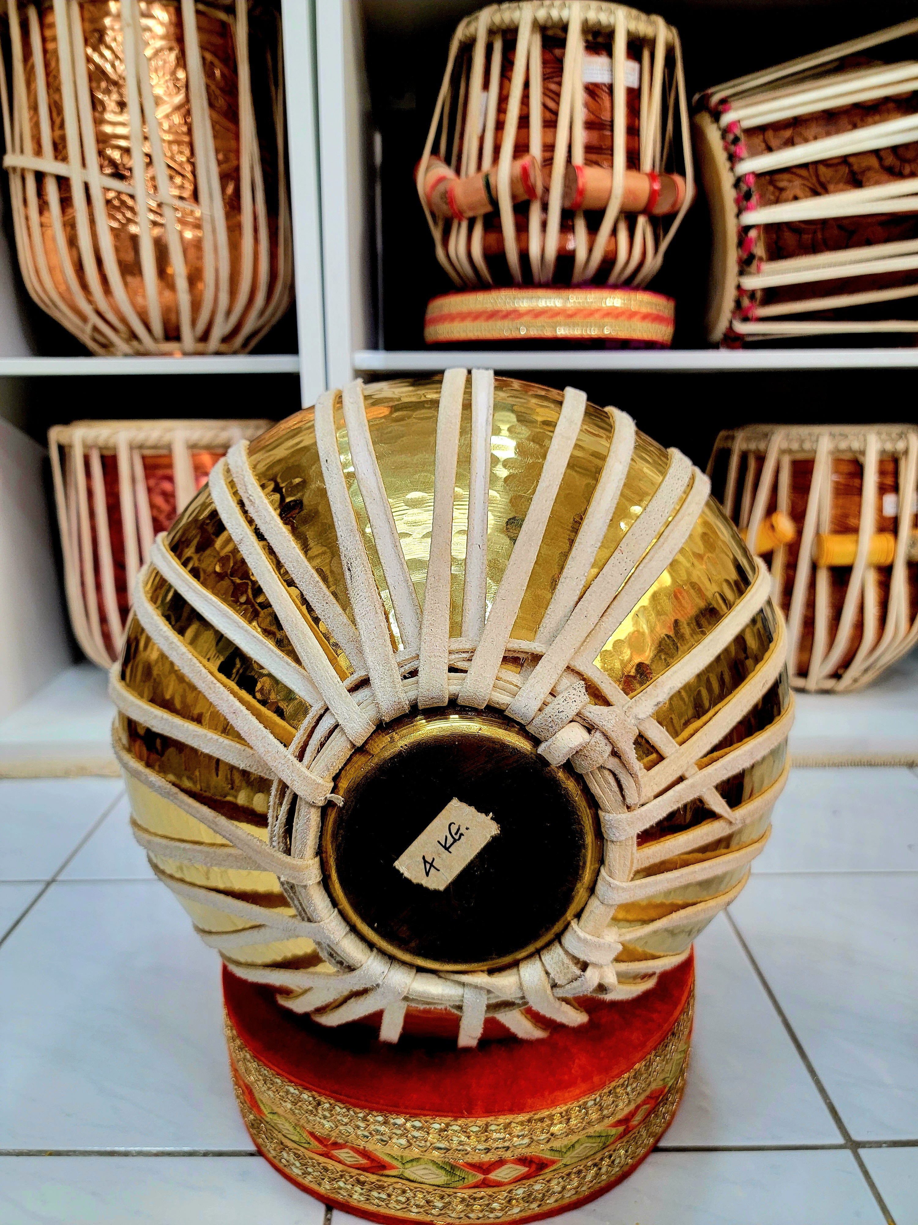 Vijay Vhatkar (3.6KG) Golden Copper Bayan - Sangeet Store