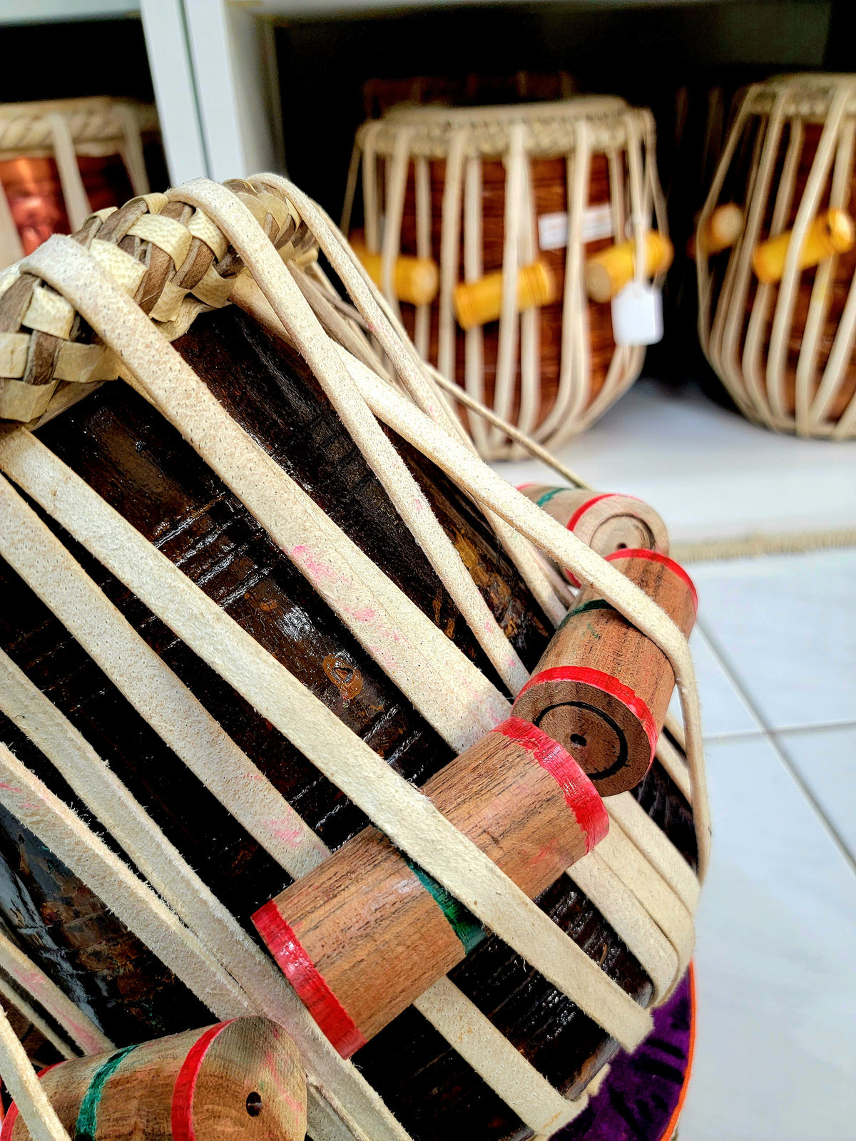 Mukta Das Heavyweight Red Sheesham Classical Tabla Dayan (6.0" - A#/B/C) - Sangeet Store