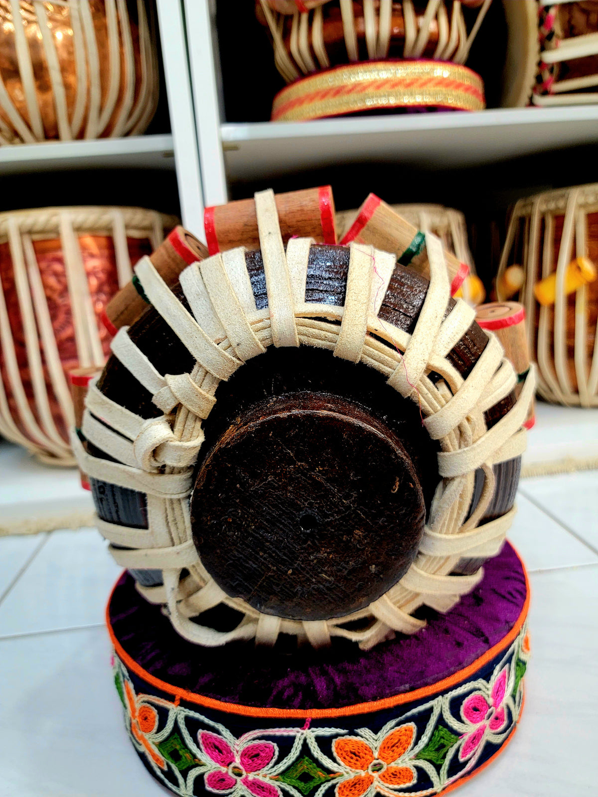 Mukta Das Heavyweight Red Sheesham Classical Tabla Dayan (6.0" - A#/B/C) - Sangeet Store