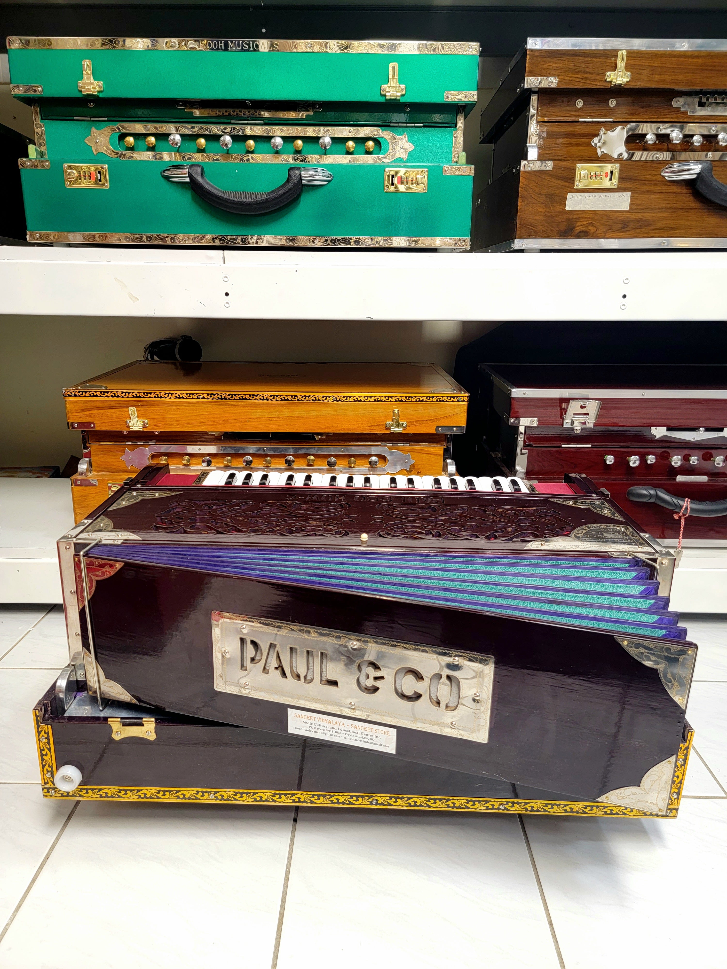 Authentic Paul & Co. 9 Scale Changer Harmonium - Sangeet Store